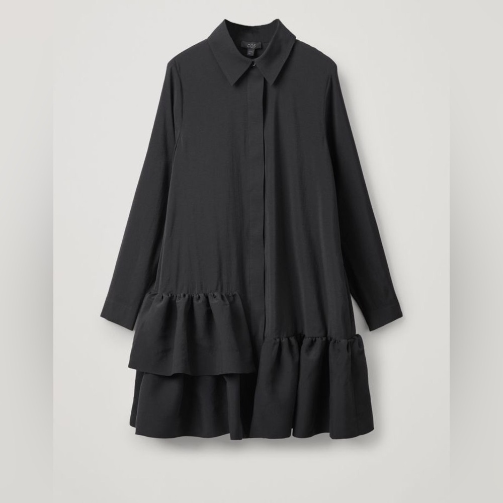COS Black Long Sleeve Dress